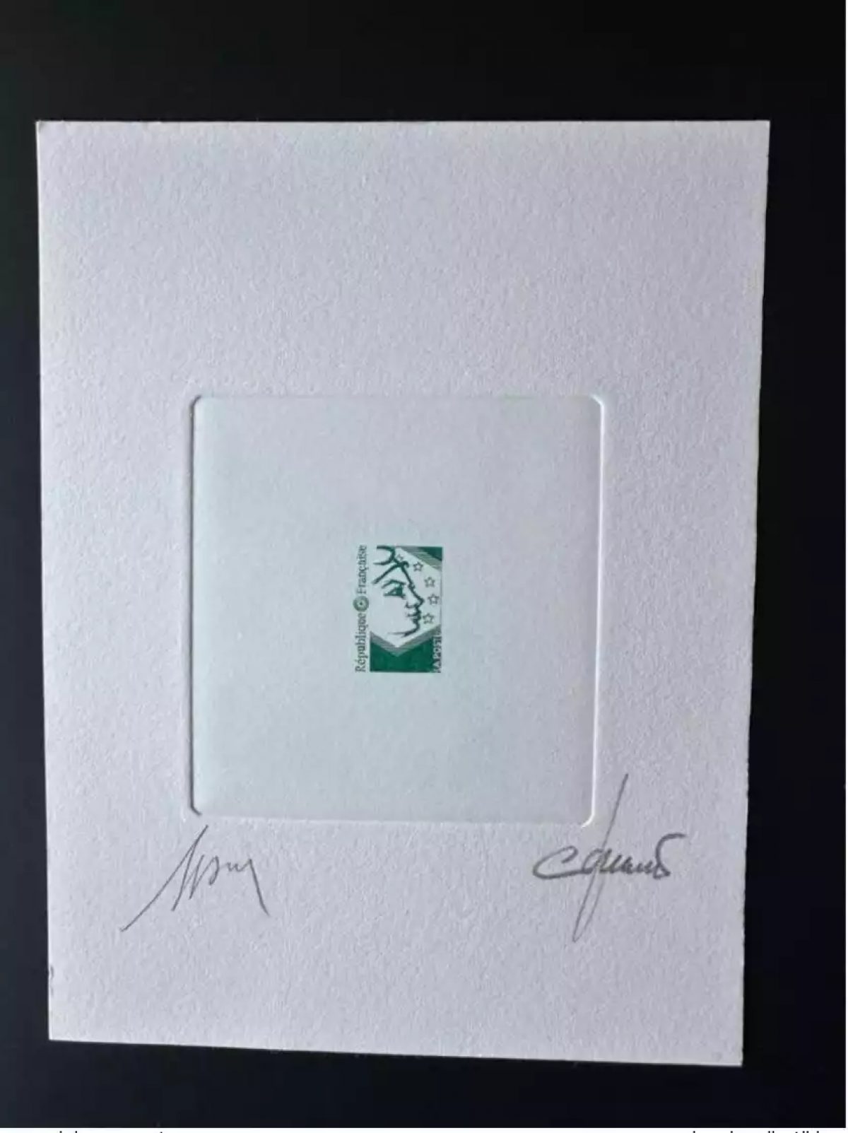 France Artist's proof Marianne Europe project not retained green without VF (I)