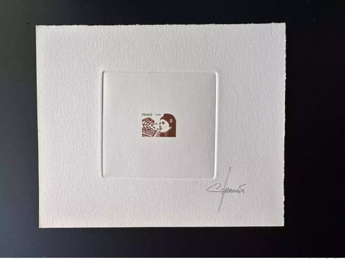 France Epreuve d'artiste projet Marianne Europe non émis Jumelet marron sans VF