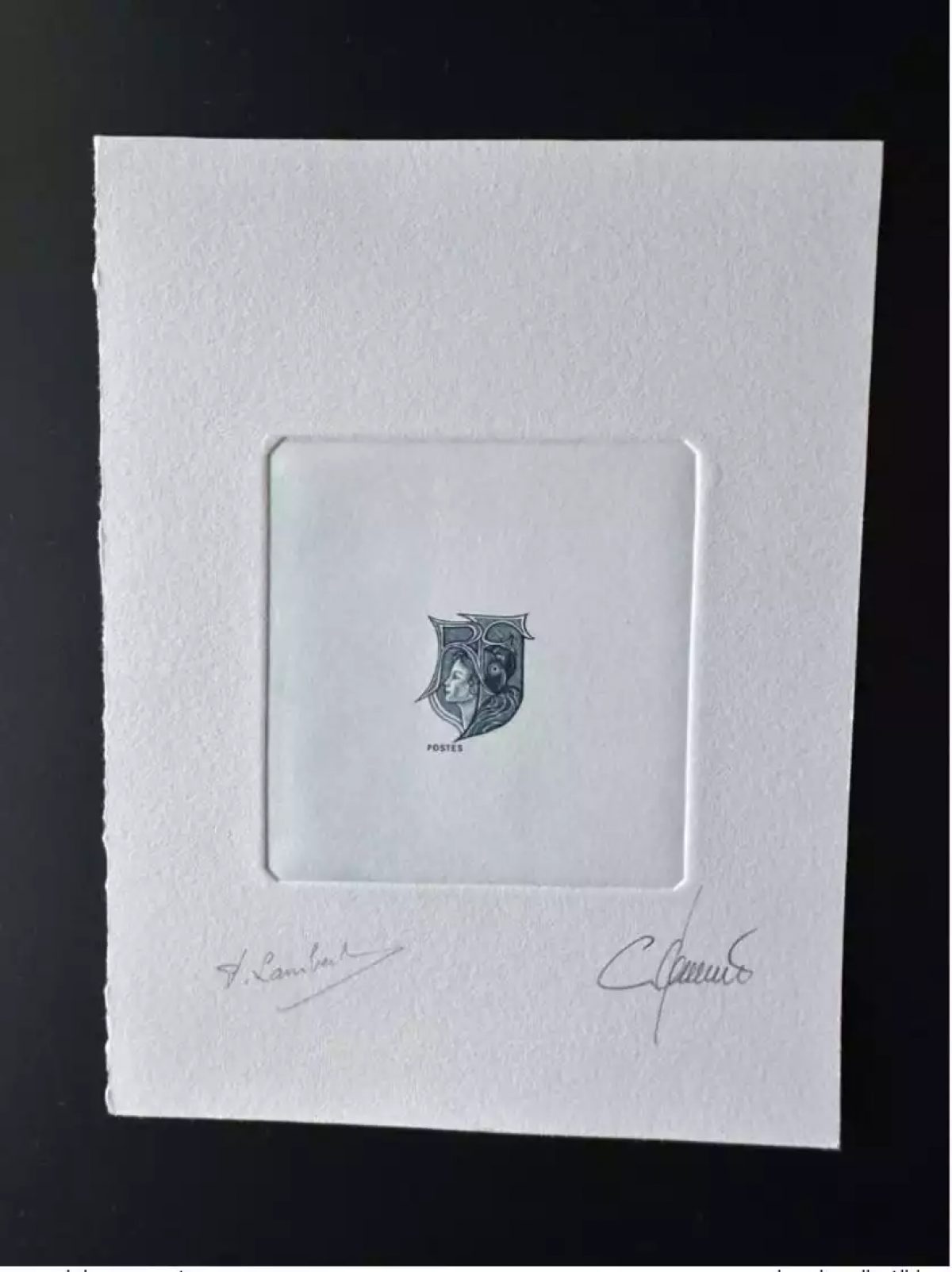 France Epreuve d'artiste projet Marianne RF non retenu Lambert bleu sans VF