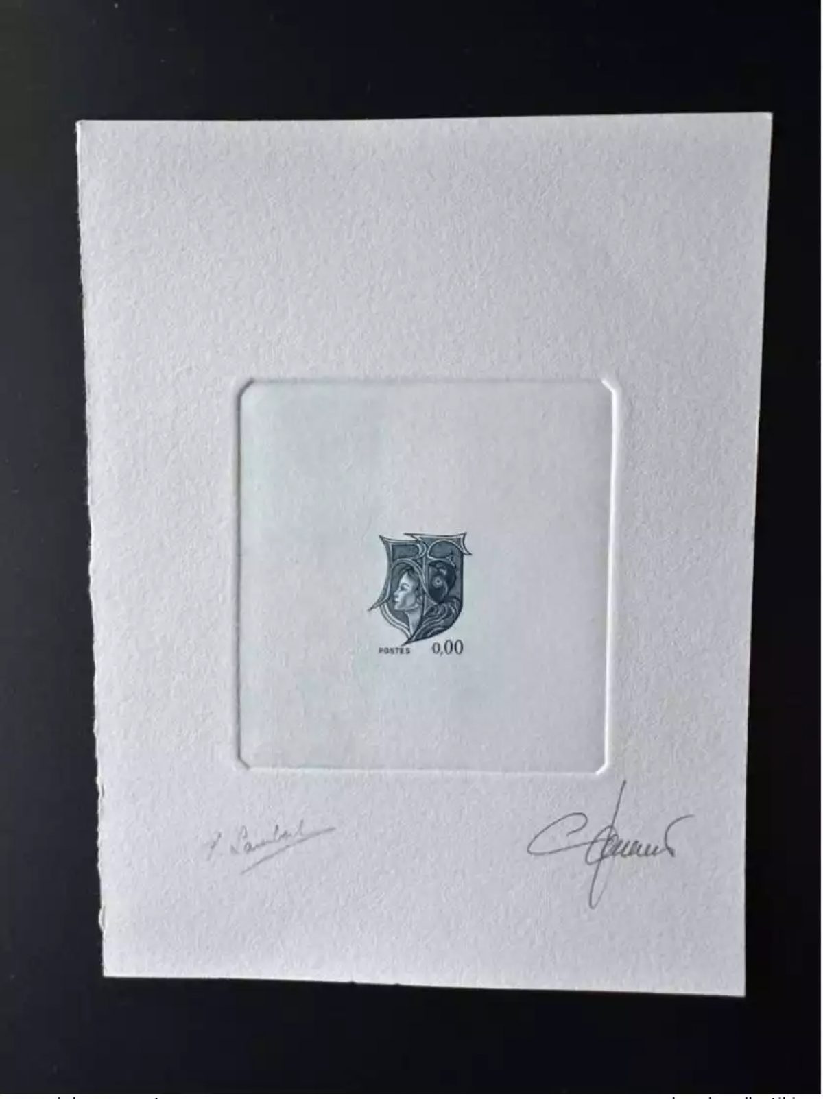 France Epreuve d'artiste projet Marianne RF non retenu Lambert Jumelet bleu 0,00