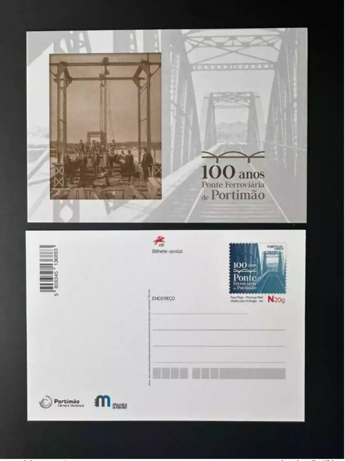 Portugal 2022 Entier Postal Inteiro Train Railways Ponte Portimao Bridge Pont