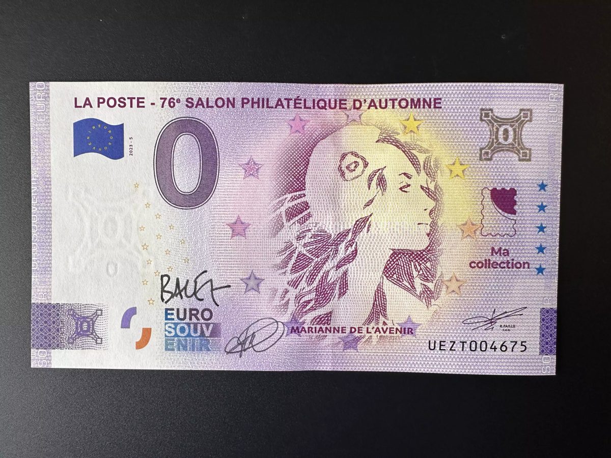 La Poste - 76. Herbst-Briefmarkenausstellung signiert Balez und Bara