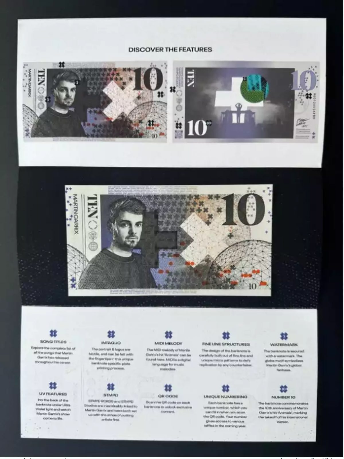 2023 Martin Garrix Charity Banknote Netherlands 10 Royal Joh. Enschede UNC ESSAY