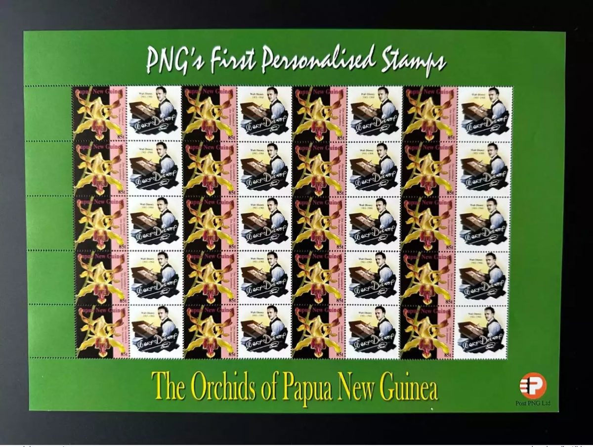 Papua New Guinea PNG 2007 Mi. 1244 Personalized Walt Disney Orchids Flowers