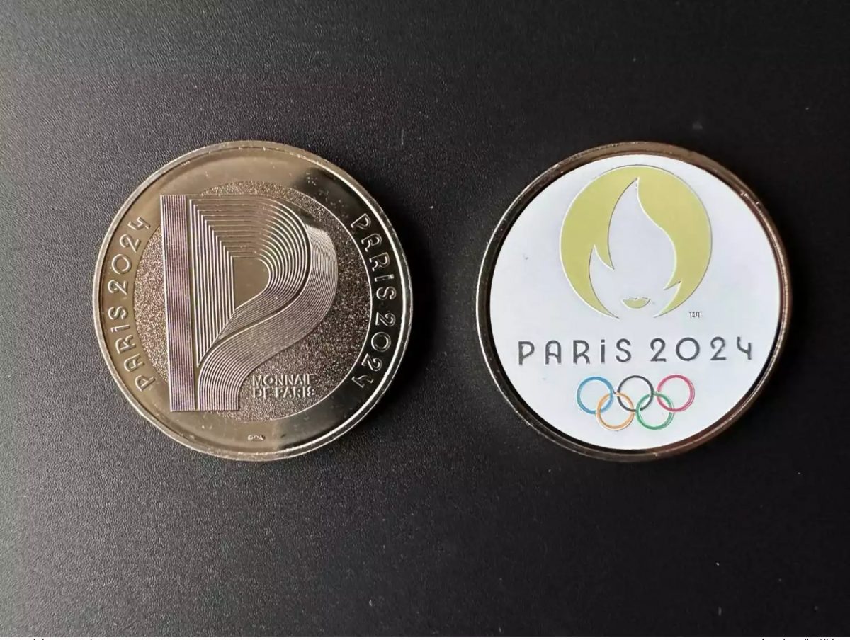 Paris 2021 2024 Olympische Spiele Frankreich Souvenir Jeton Logo