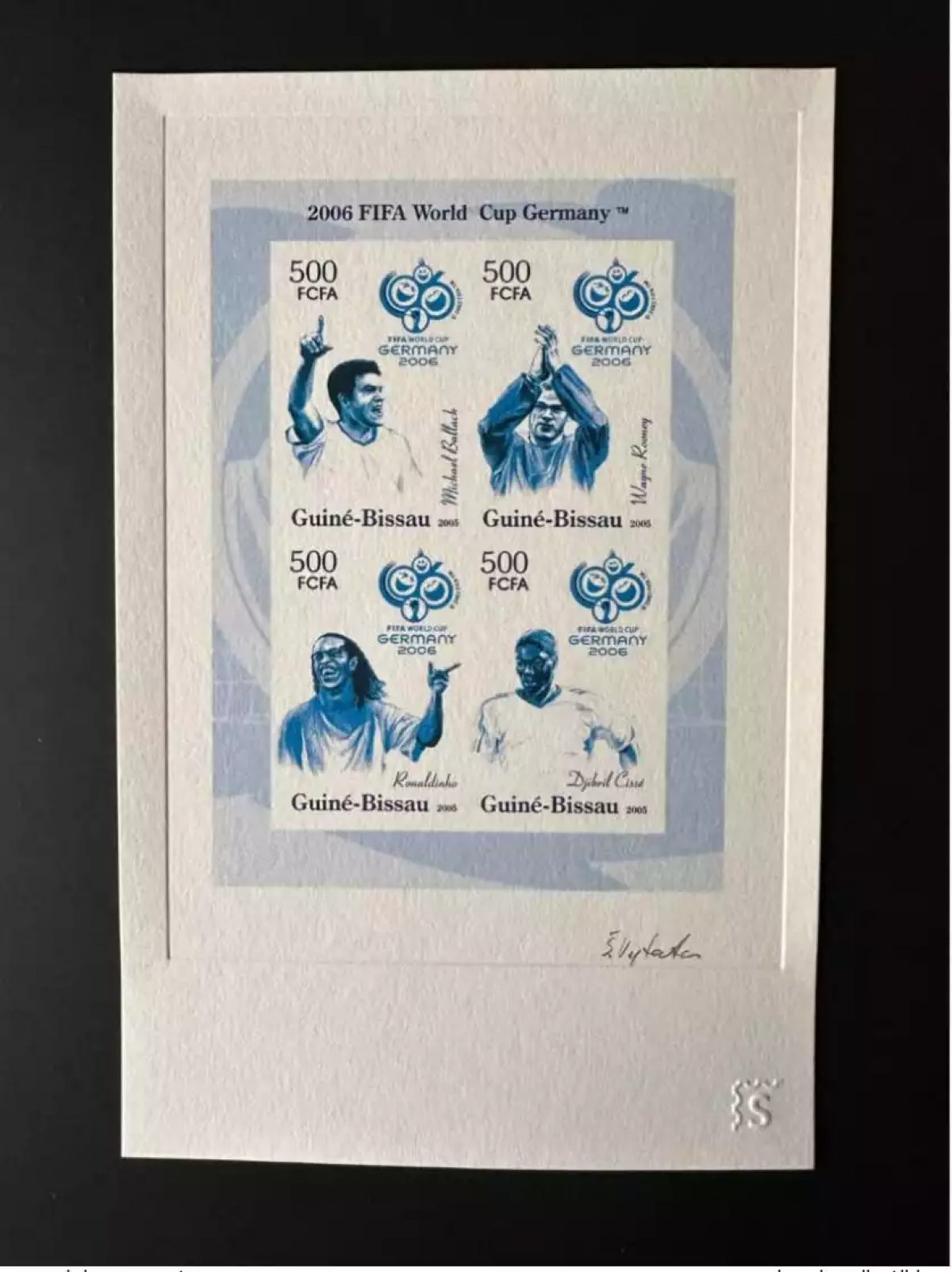 Guinea Bissau 2006 Artist's proof Mi. 3265-3268 FIFA World Cup Germany B