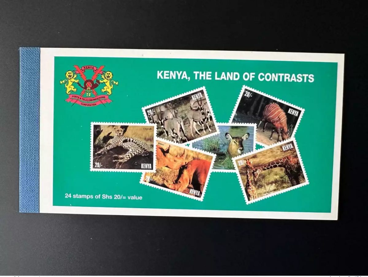 Kenya 1996 Mi. 672 - 677 Booklet Carnet MH Faune Fauna The Land of Contrasts