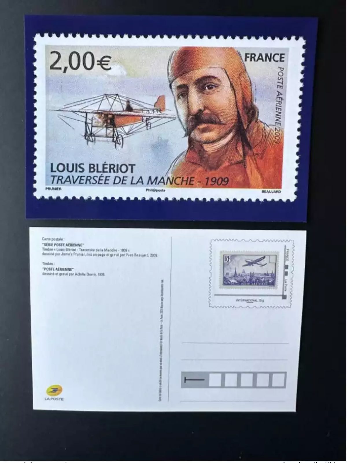 France 2023 Postcard Entire Louis Blériot Paris Plane Airmail 1936