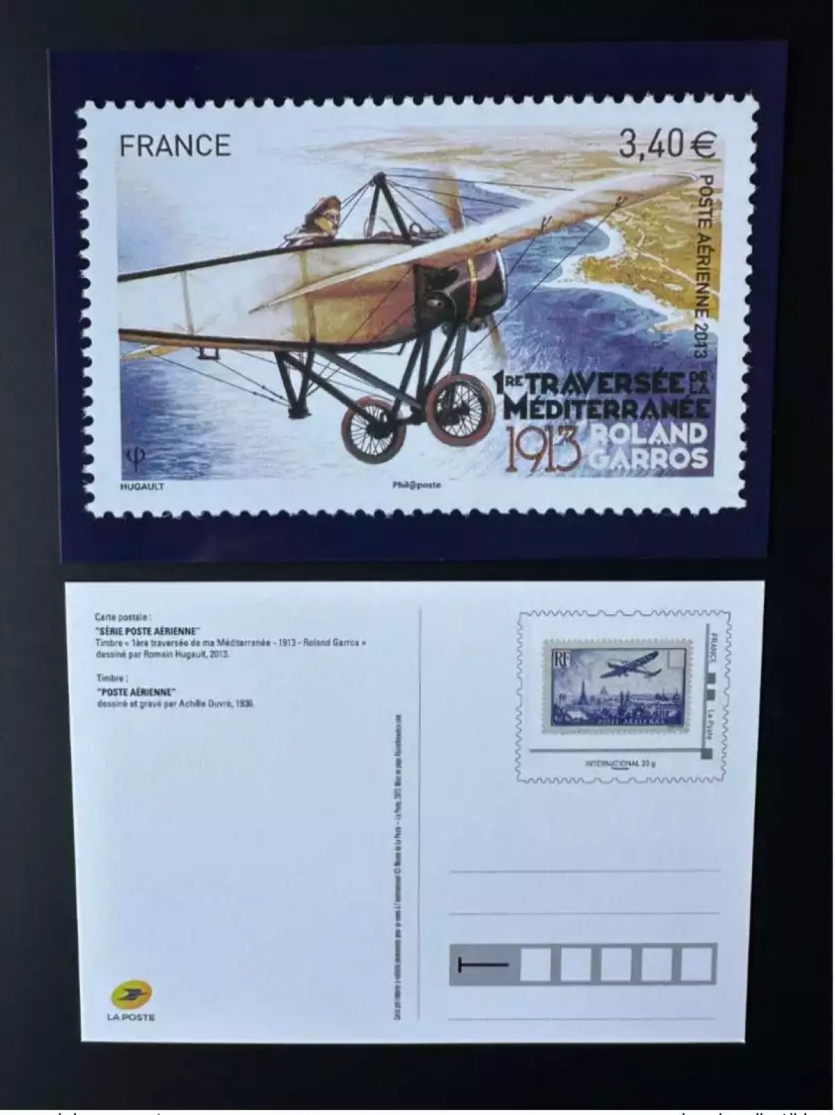 France 2023 Postcard Entire Roland Garros Paris Airplane Airmail 1936