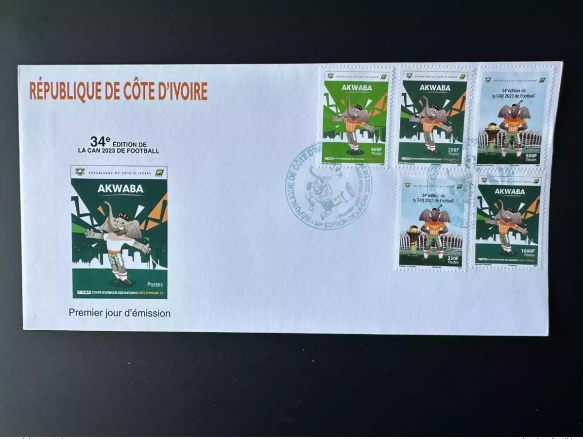 Côte d'Ivoire 2024 Mi. ? FDC 1er jour CAN Coupe d'Afrique des Nations Football