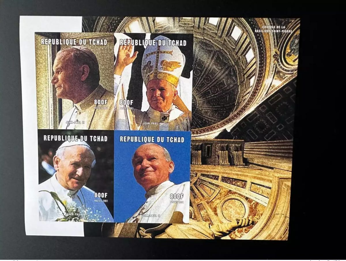 Tchad  2001 Mi. 2244 - 2247 B ND Imperf Pape Jean-Paul II Pope John Paul