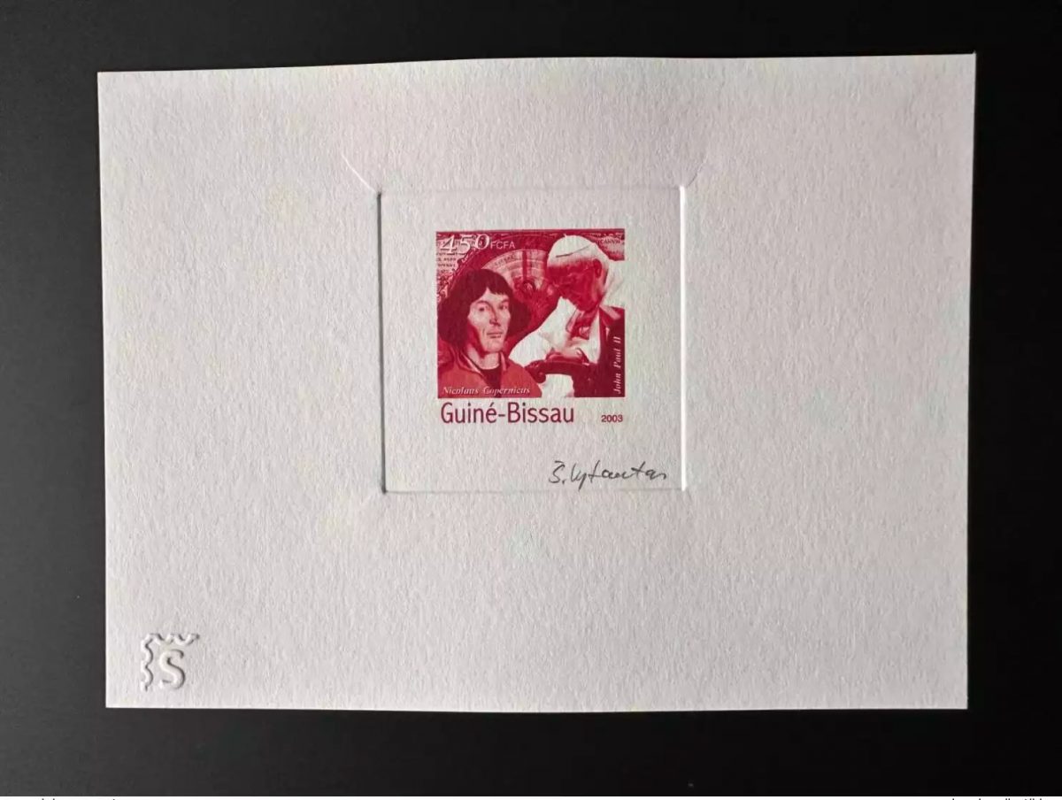 Guinée Bissau 2003 Mi. 2431 Epreuve d'Artiste Copernicus Jean Paul II Pape RED