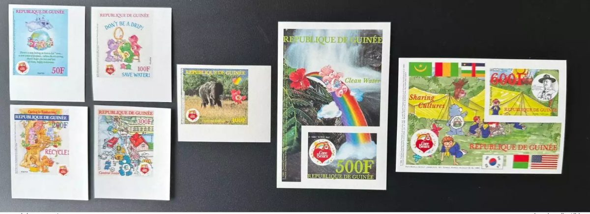 Guinée 1991 Mi. 1359 1363B Bl. 408 409B ND IMPERF Elephant Faune Scoutisme