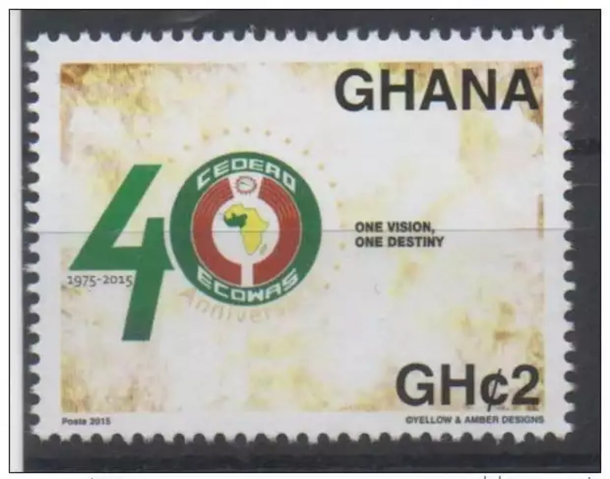 Ghana 2015 Emission commune Joint Issue CEDEAO ECOWAS 40 ans 40 years