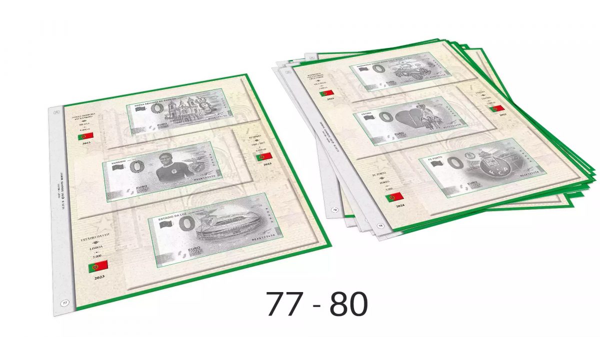 ABAFIL 4 feuilles (2/2023 + 1/2024) pour billets 0€ Souvenir Portugal