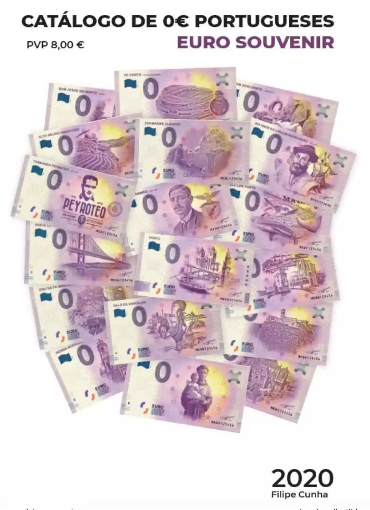 Catalogue des billets Euro Souvenir portugais 2020