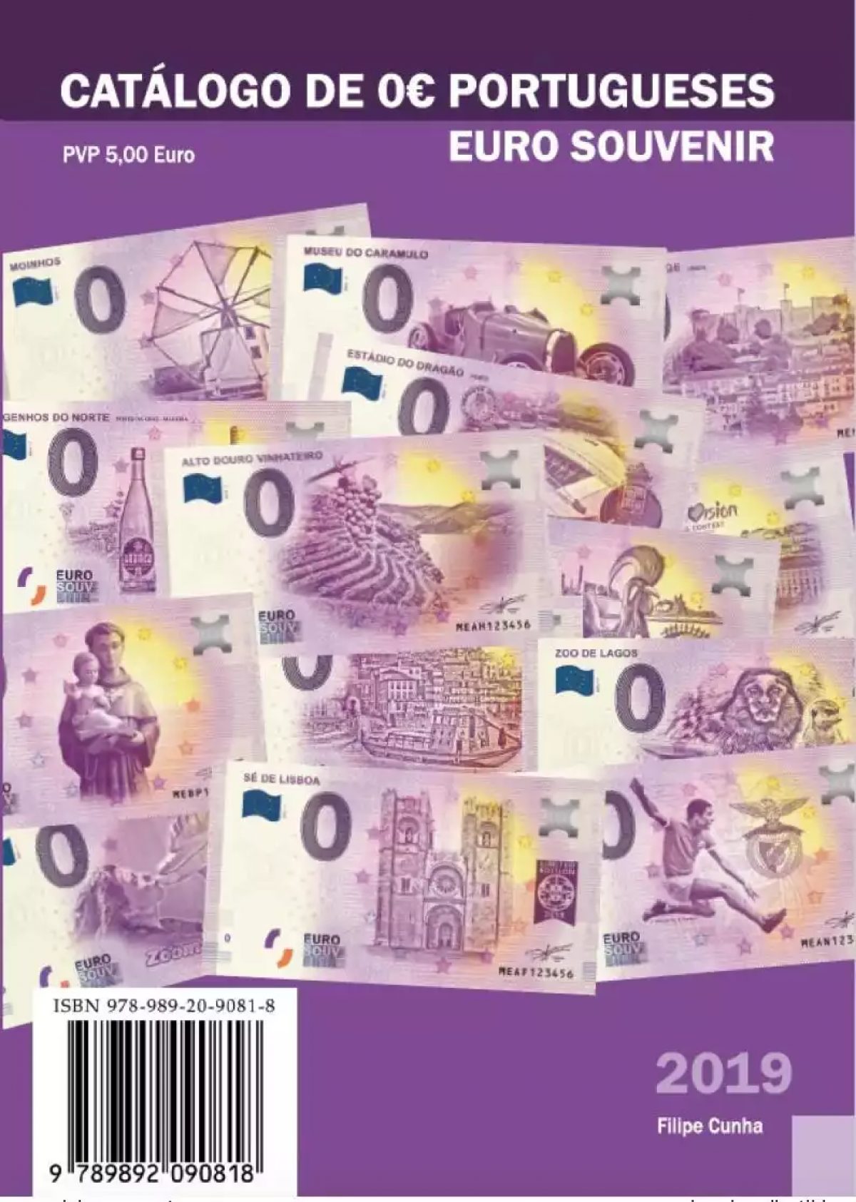 Katalog Euro Souvenir Scheine Portugal 2019