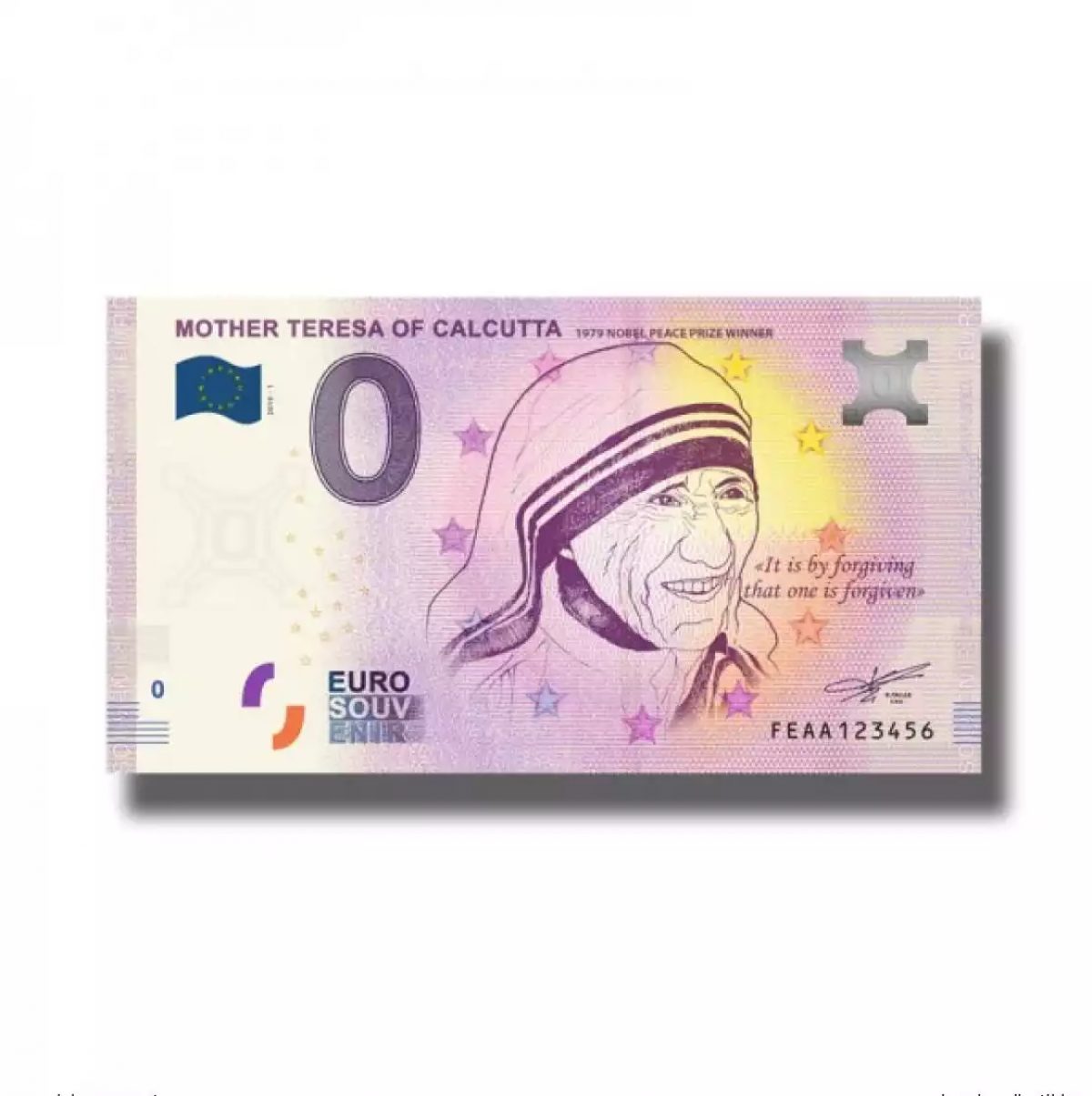 Touristischer Souvenir 2019 Malta Mutter Teresa von Kalkutta