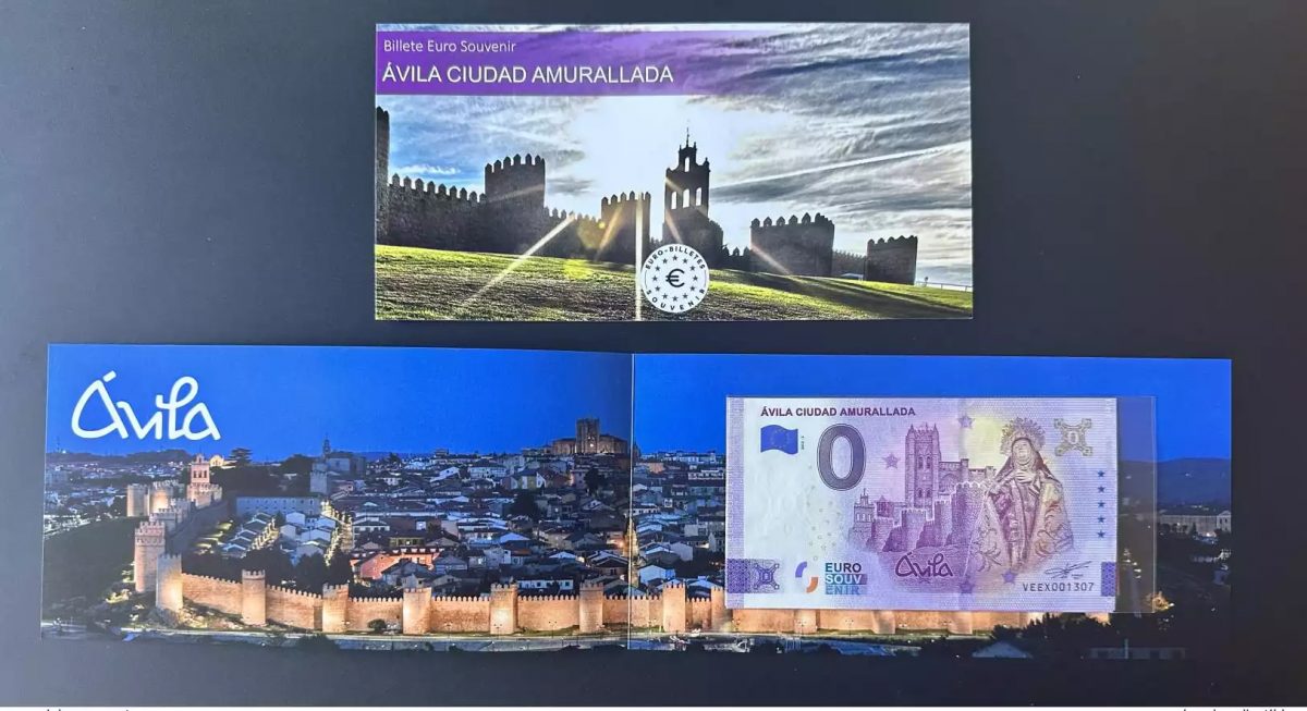 Billet touristique Souvenir 2022 Espagne Avila Ciudad Amurallada
