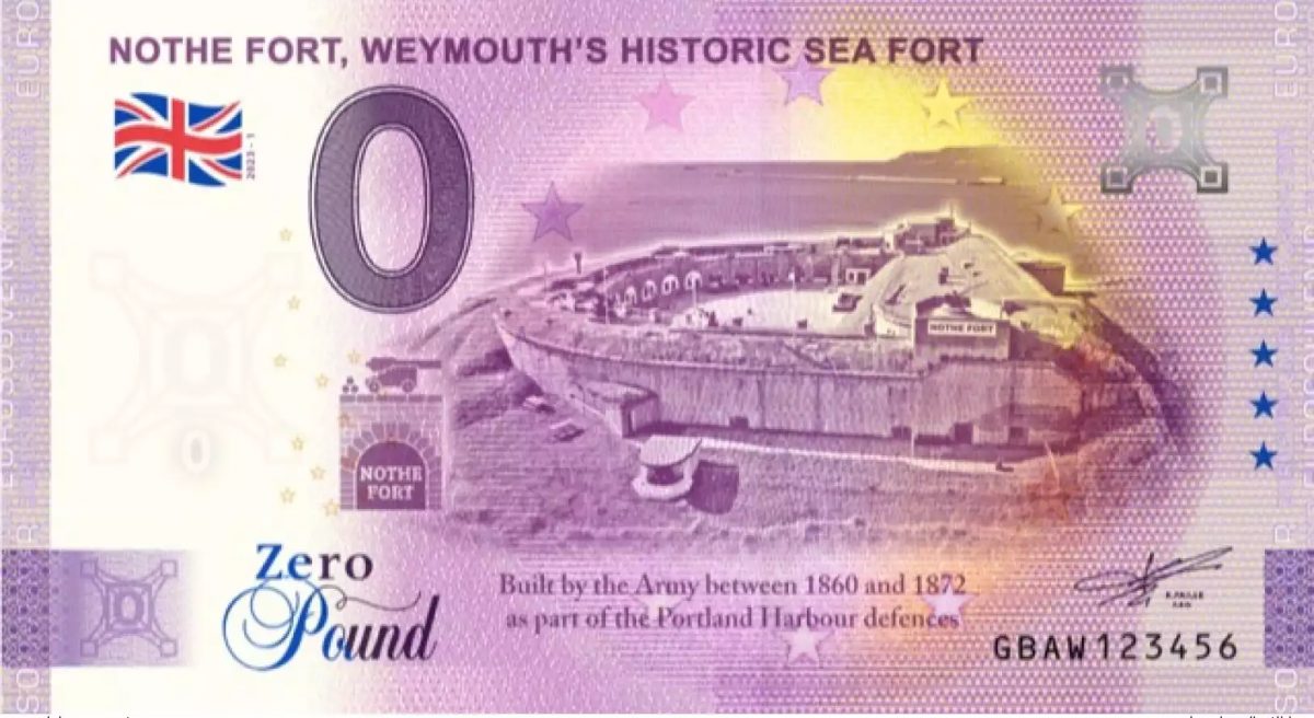 Billet Souvenir 2023 £0 Angleterre Nothe Fort, Weymouth's Historic Sea Fort