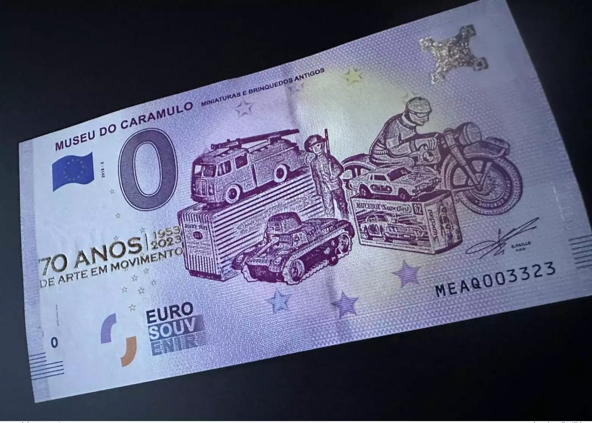 Billet Souvenir 2018 Portugal Museu do Caramulo "Gold 70 anos Museu do Caramulo"