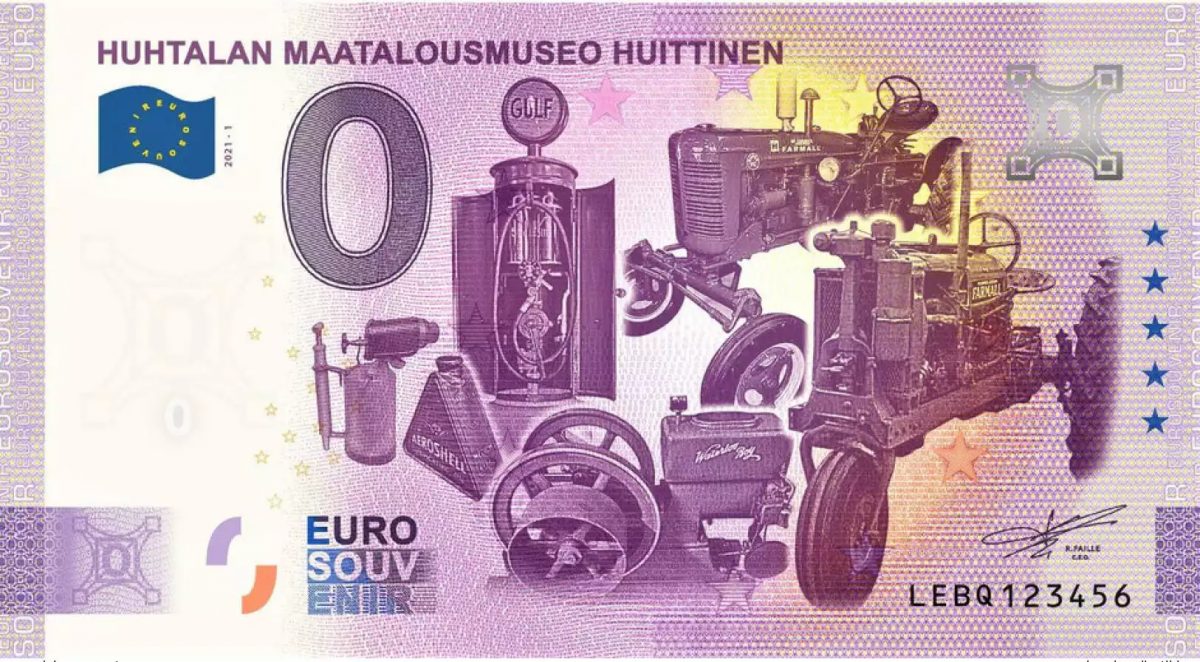 Billet Souvenir 2021 Finlande Huhtalan Maatalousmuseo Huittinen - Anniversary