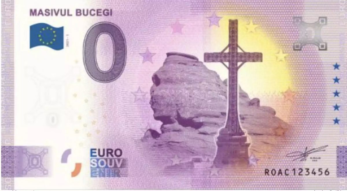 Billet touristique Souvenir 2021 Roumanie Masivul Bucegi