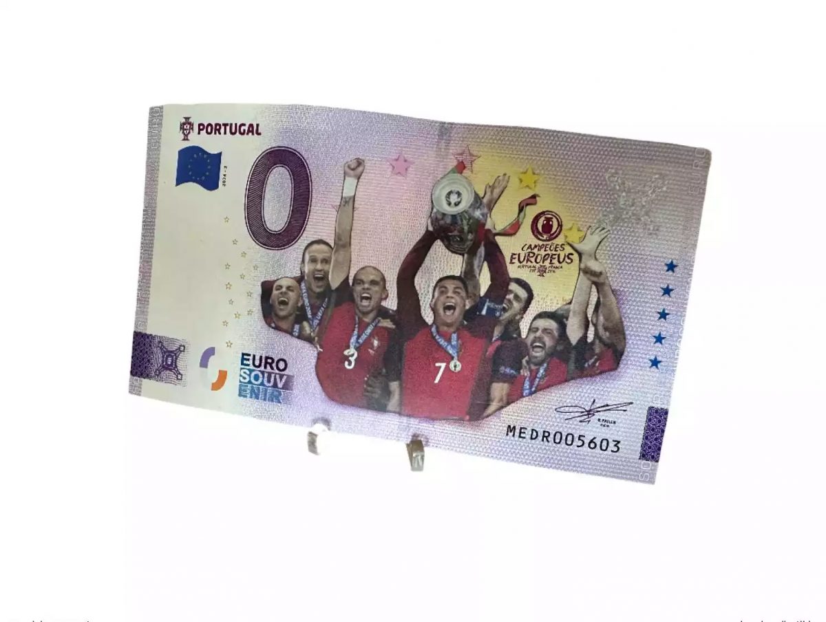 Billet touristique Souvenir 2024 Portugal FPF Portugal - Euro 2016 color