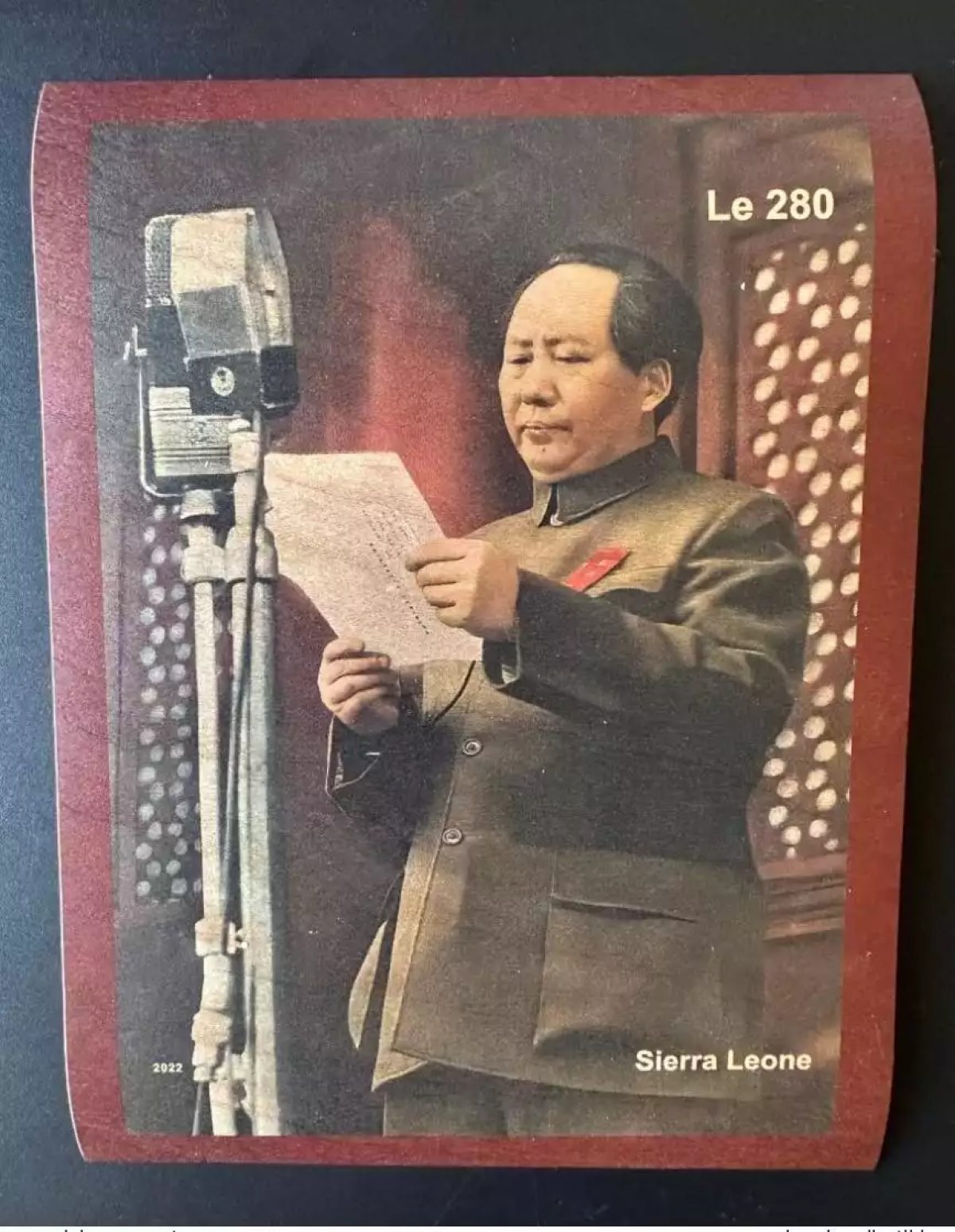 Sierra Leone 2022 Mi. Bl. 2462 ND  Mao Tsé-Tung Zedong Chine Wood Bois