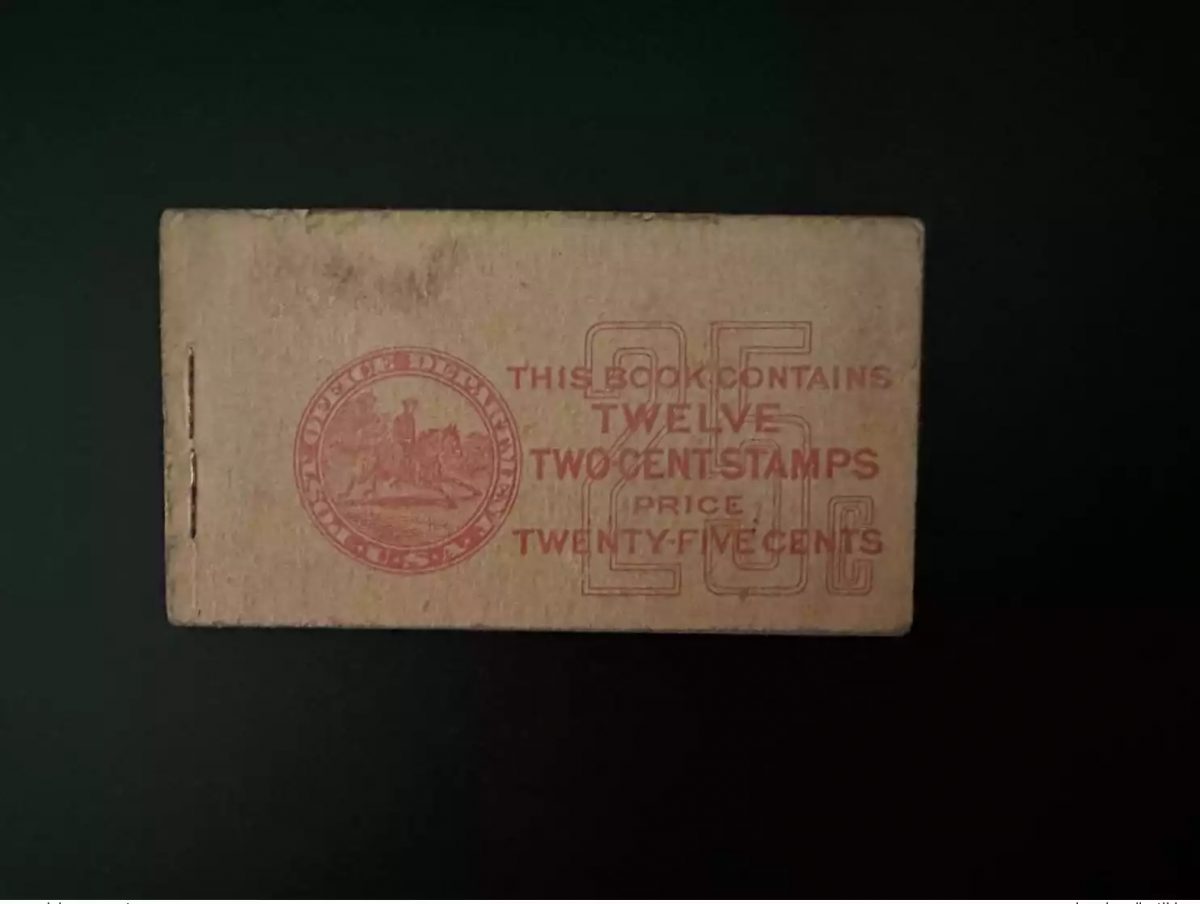 USA 1926? Mi. 263 Booklet notebook 6x George Washington (half)