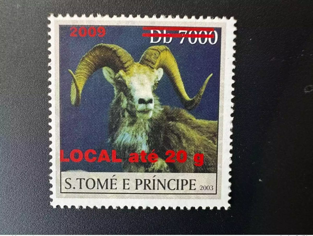 São Tomé & Príncipe 2009 Mi. 3990I-3995I Schaf Fauna 1 Wert