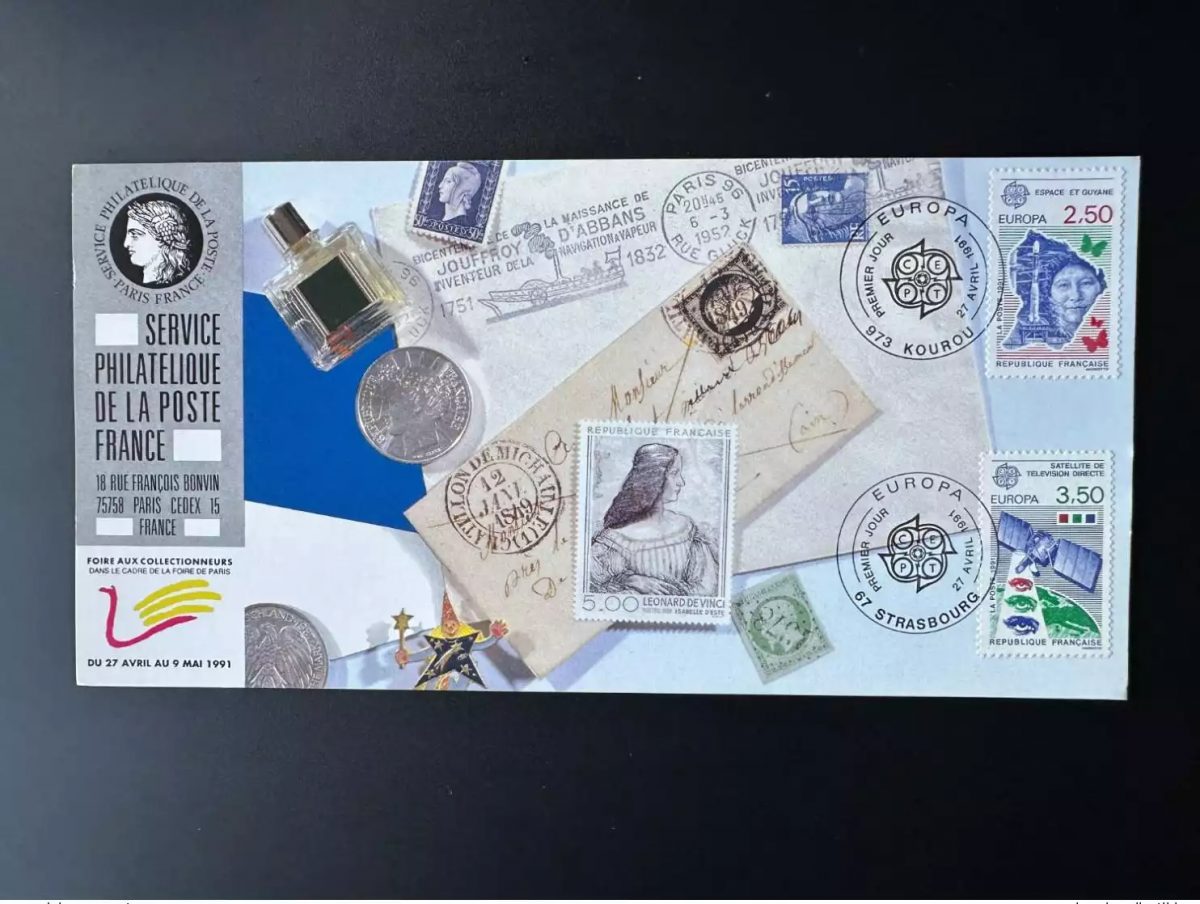 ??? Carte officielle Exposition Foire Paris 1991 FDC Europa CEPT Espace