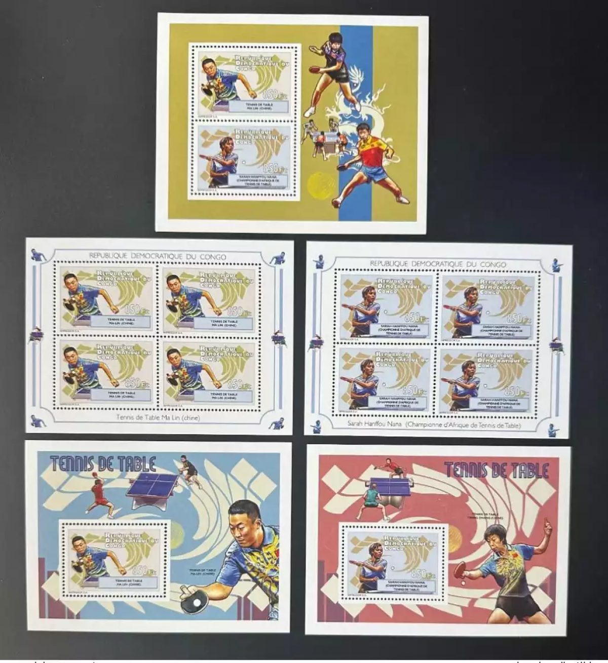 Congo 2012 Mi. 2104 - 2105 Bl. 446 - 447 Tennis table Ping Pong Sport Chine