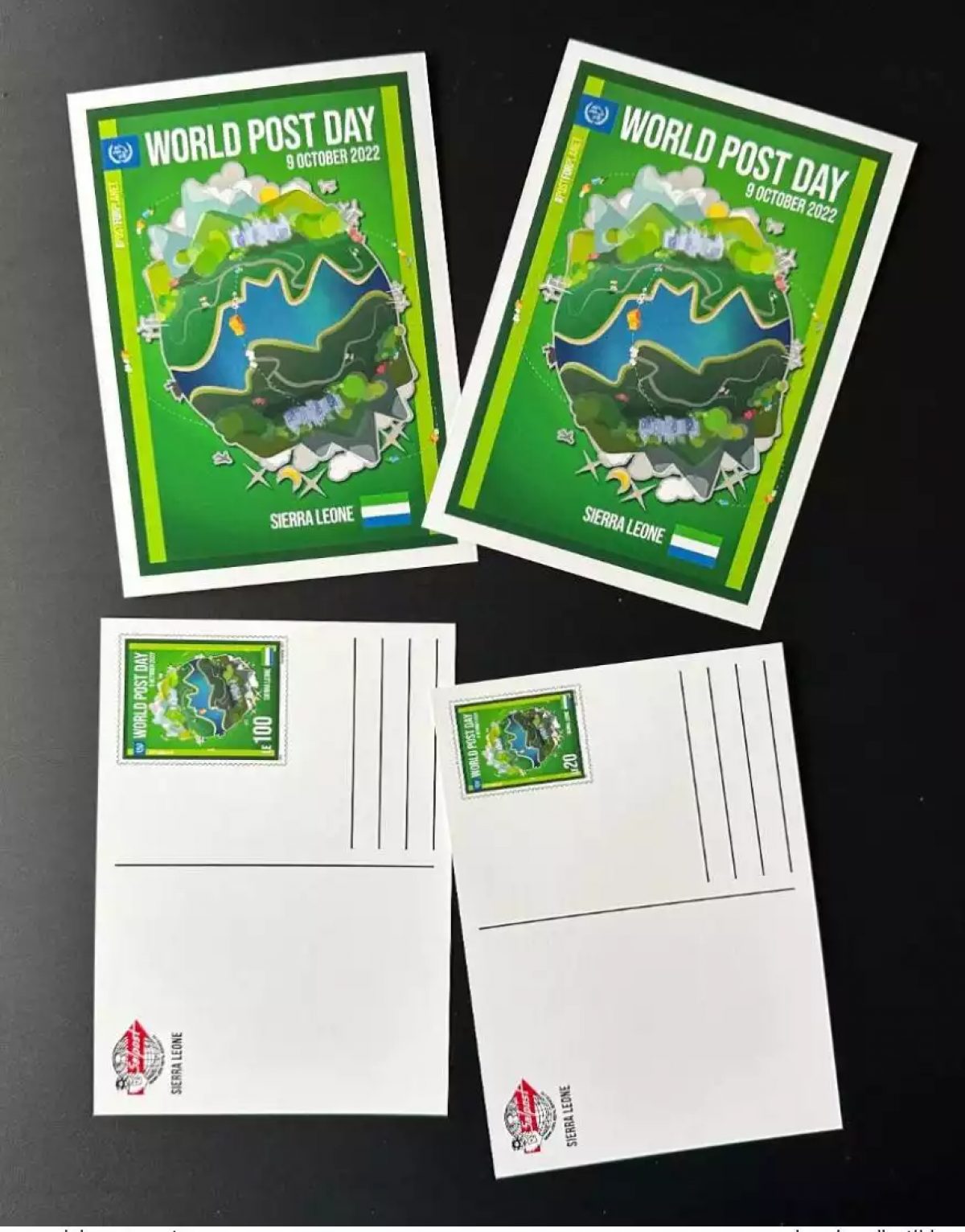 Sierra Leone 2022 Stationery Entier Journée Mondiale Poste World Post Day UPU