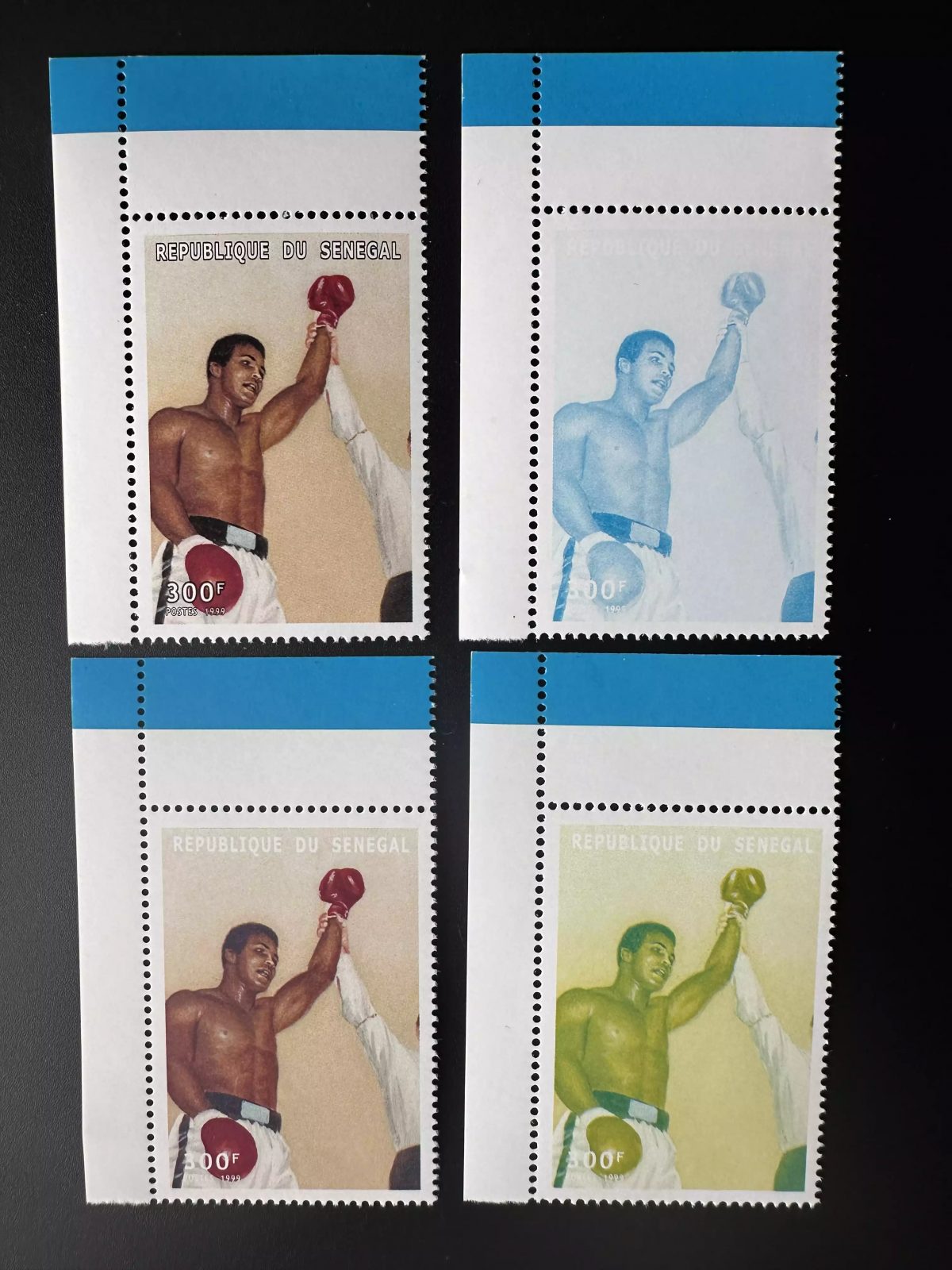 Sénégal 1999 Mi. 1686 essais couleur 300 F Muhammad Mohamed Ali Boxe Boxing