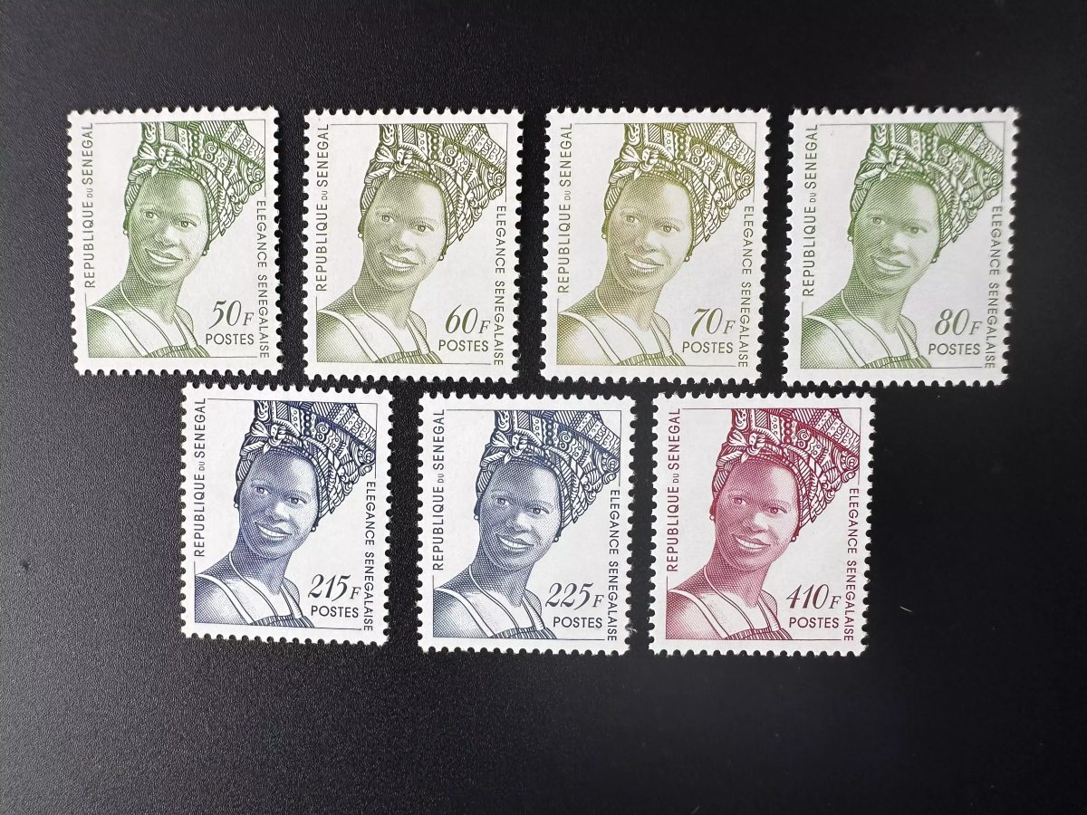 Senegal 1996 Mi. 1427 - 1434 Elegance Senegalaise Freimarken Rare Current Series