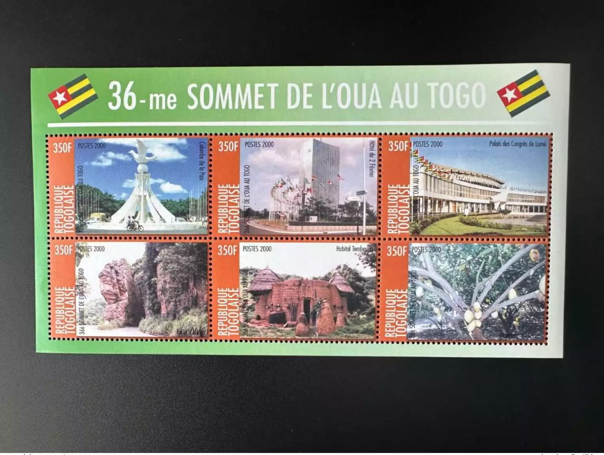 Togo 2000 Mi. 2998 - 3003 36e Sommet La Paix en Afrique Peace Frieden OUA O.U.A.
