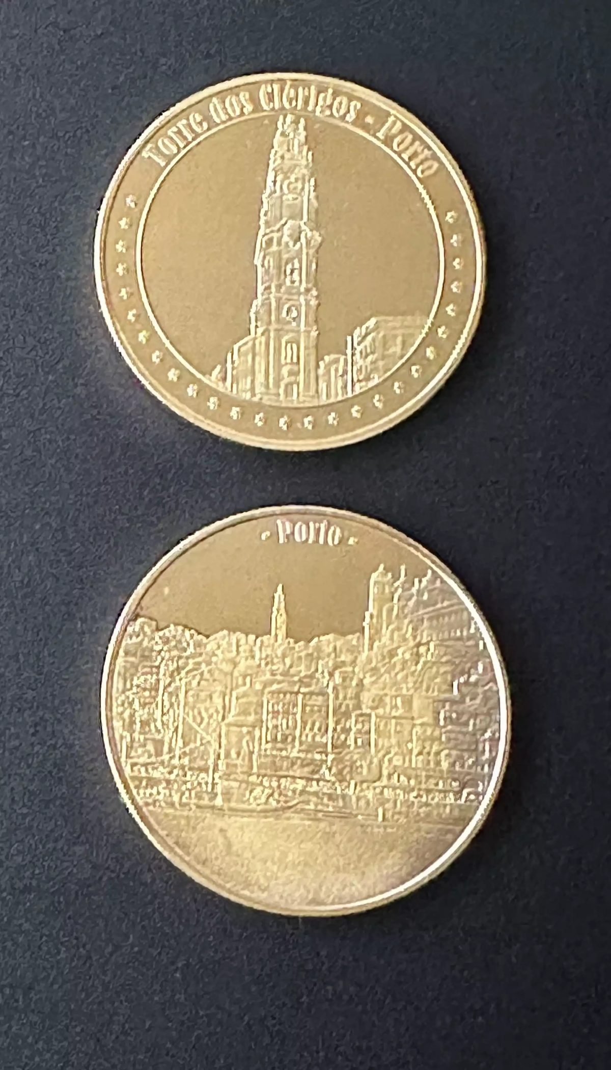 Médaille souvenir "Porto - Ribeira & Torre dos Clérigos"