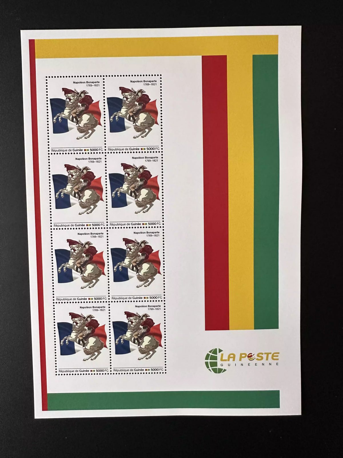Guinée 2023 Mi. 18129 Personalized Napoléon Bonaparte Cheval Horse Drapeau Flag