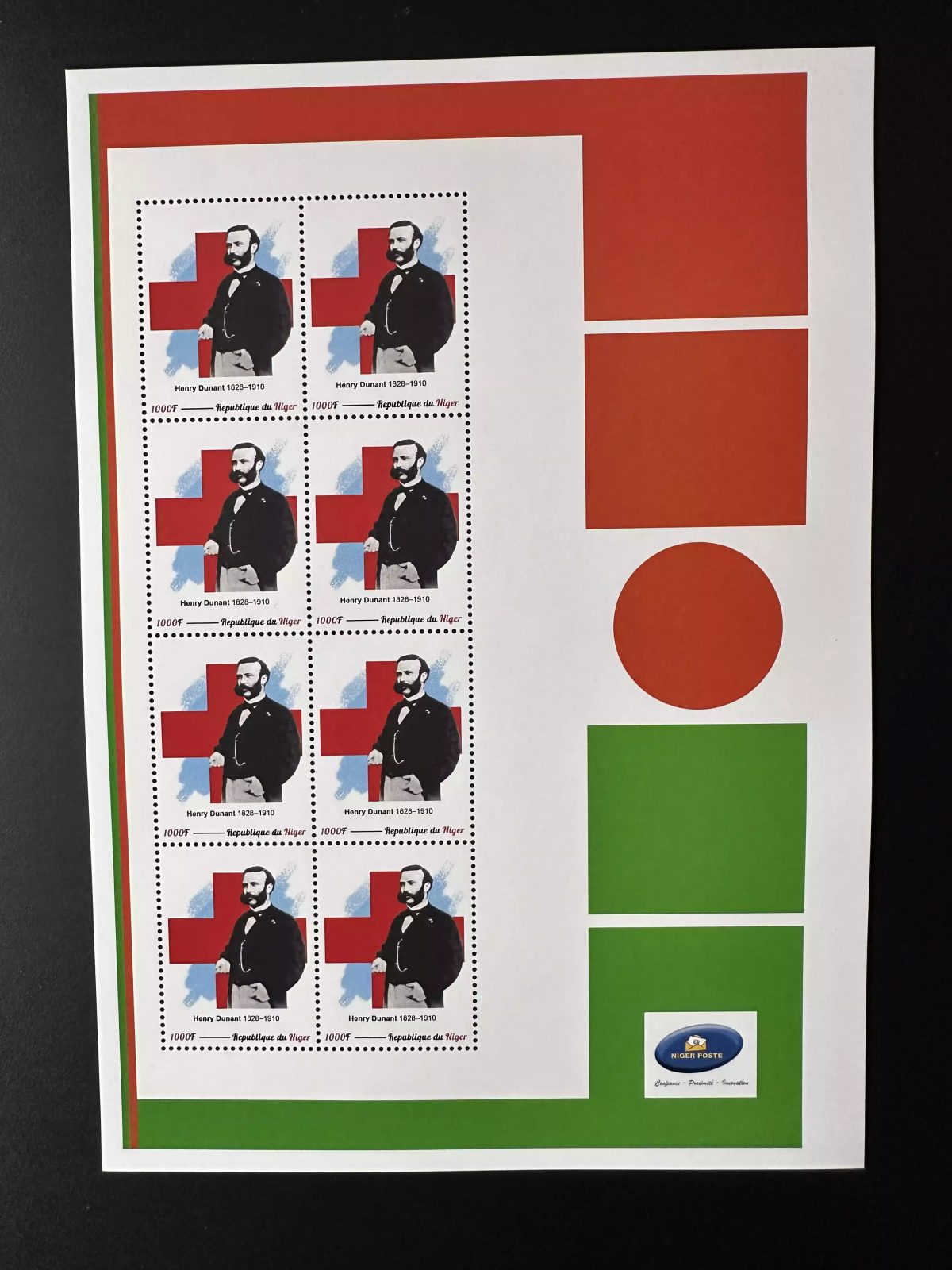 Niger 2023 Mi. ? Personalized Henri Henry Dunant Red Cross Croix Rouge