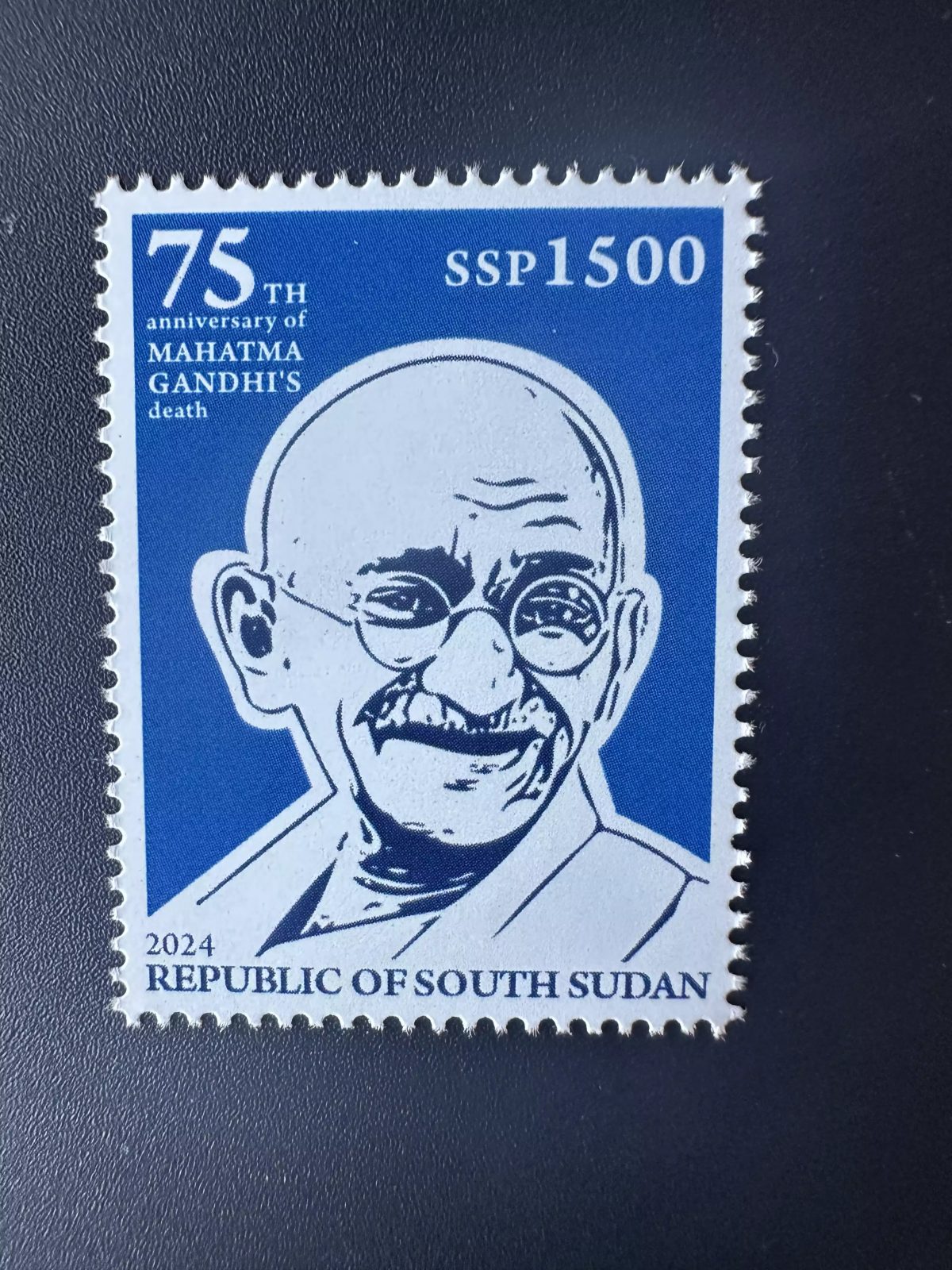 Sud-Soudan 2024 Mi. 32 Mohandas Mahatma Gandhi Inde Anniversary death 1500 SSP