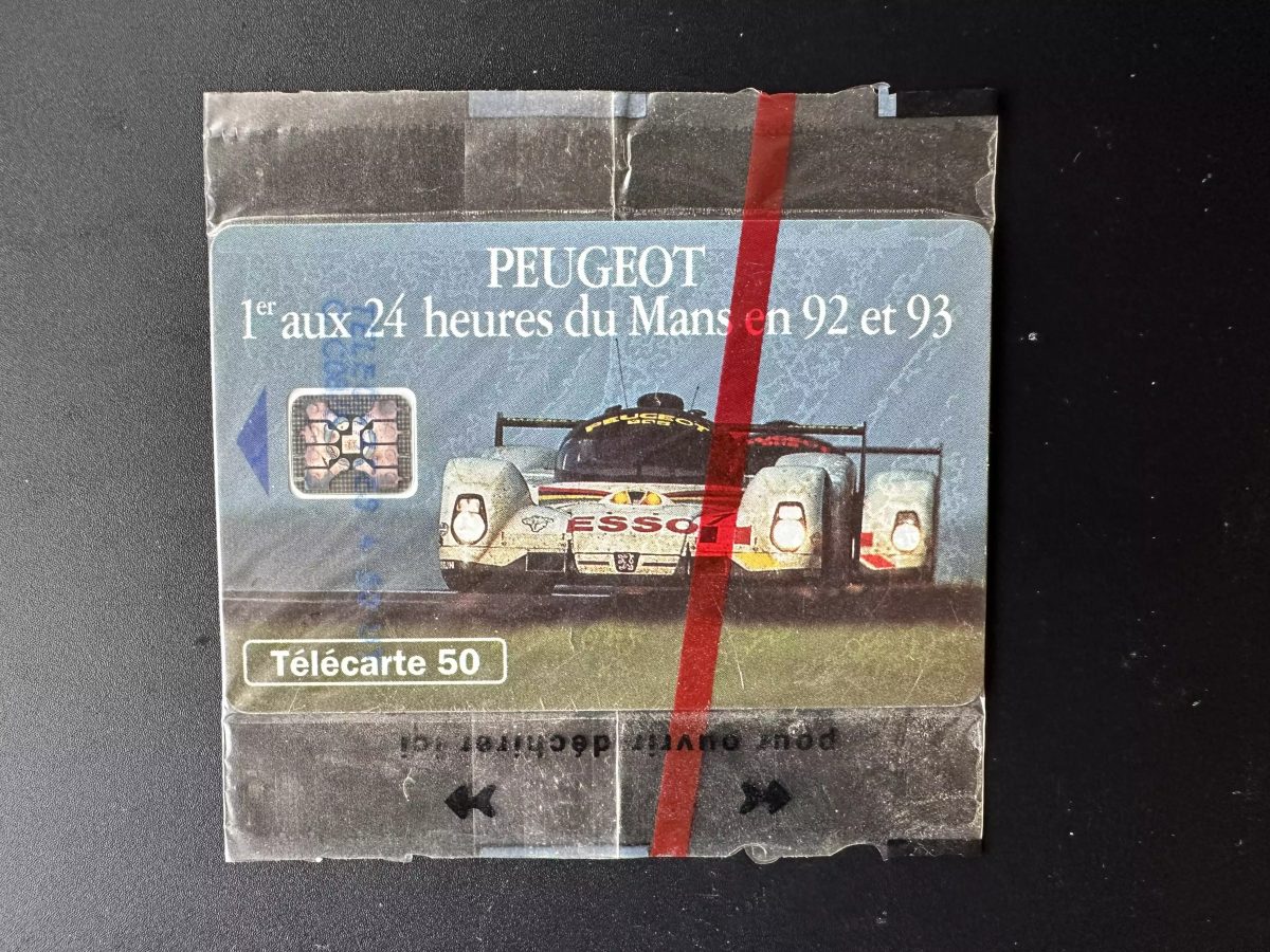 Télécarte France 1993 50U - Peugeot 1er aux 24 heures du Mans 92 93 sous blister