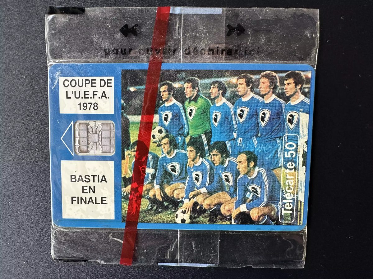 Télécarte France 1993 50U - Tirage 8000 ex - Football UEFA Bastia finale blister