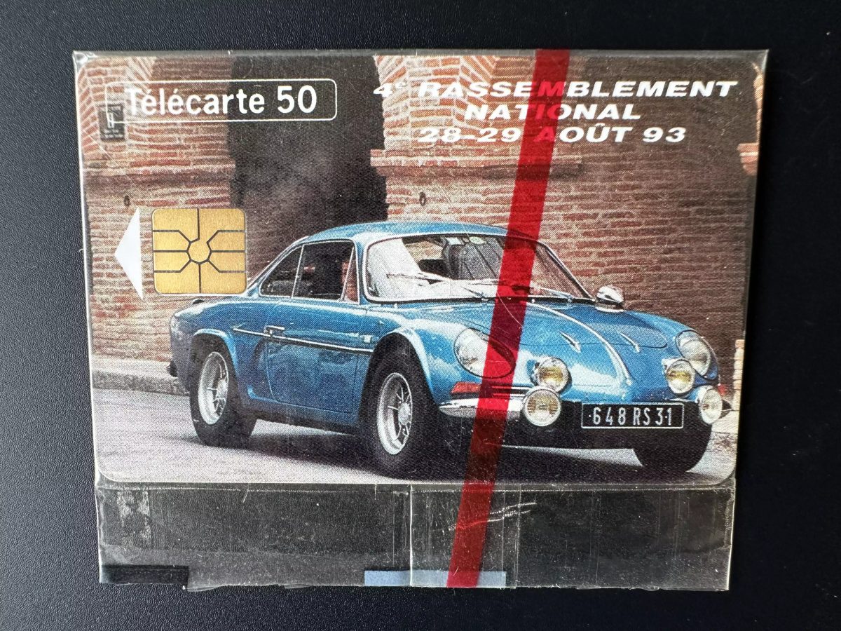 Télécarte France 1993 50U - Tirage 5500 ex Rassemblement Renault Alpine blister