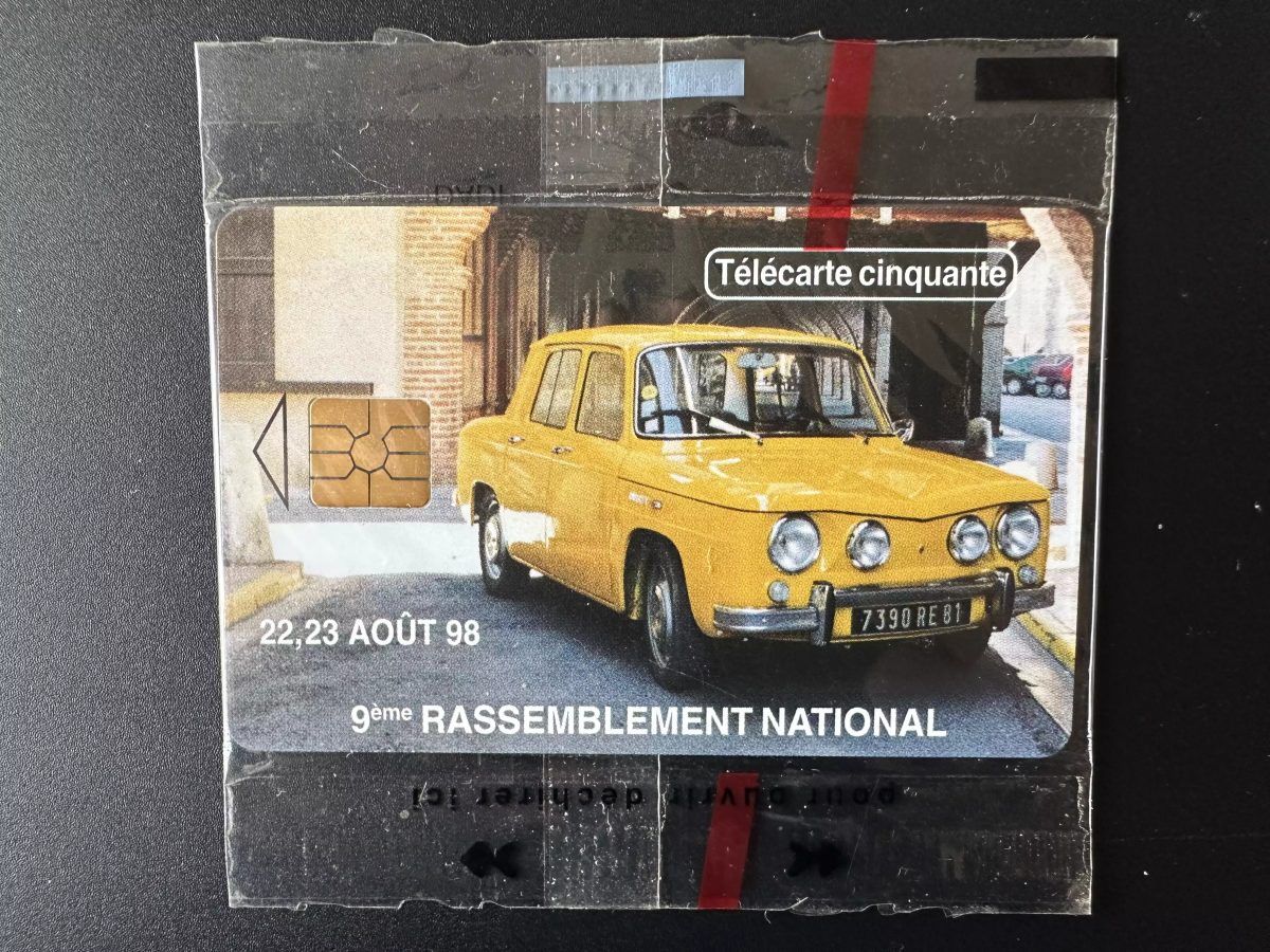 Télécarte France 1998 50U Tirage 2700ex Rassemblement Renault Gordini R8 blister