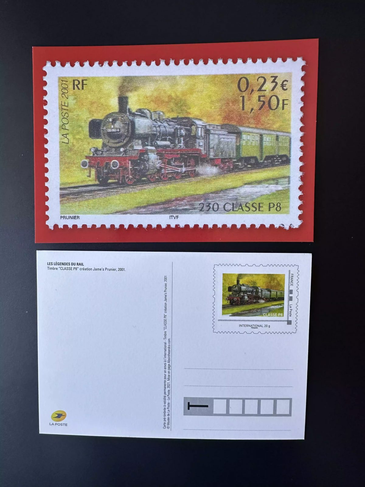 Frankreich 2021 Ganzsache Eisenbahn Legenden Klasse 230 P8