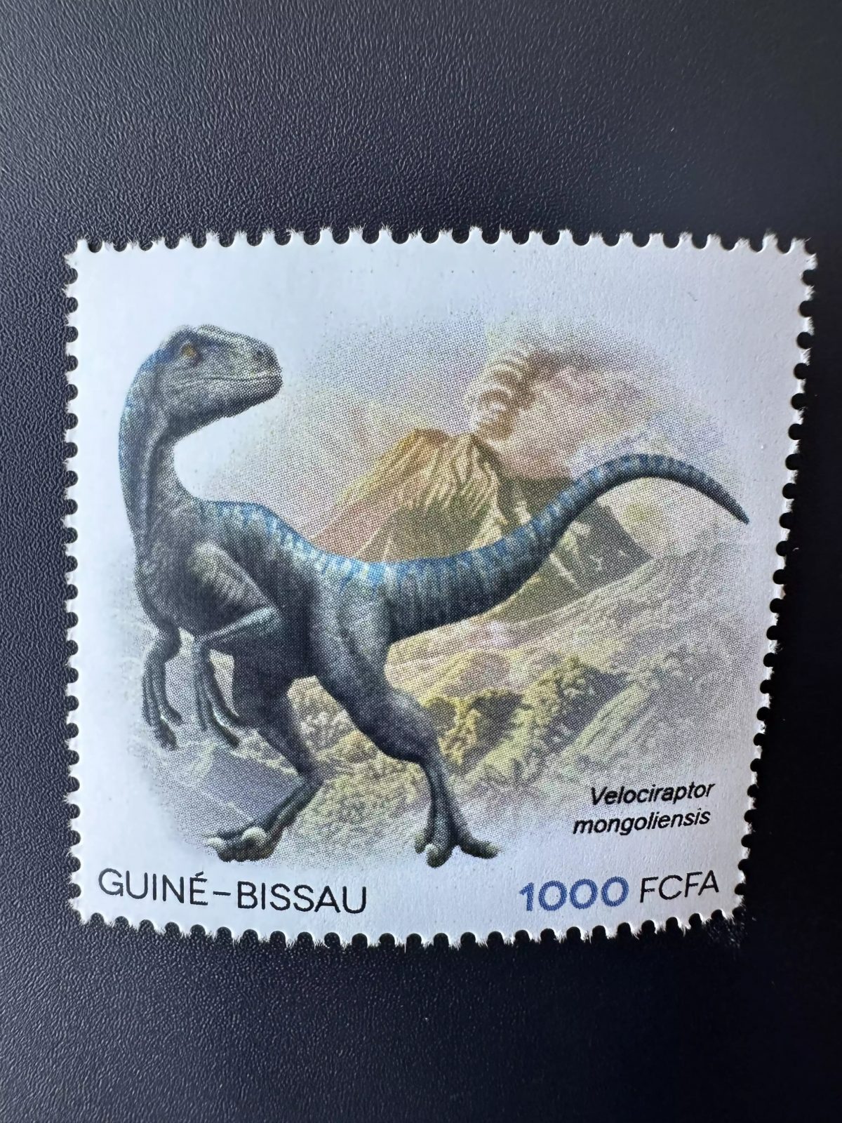 Guiné Bissau 2023 Mi. ? Personalized Dinosaure velociraptor mongoliensis stamp