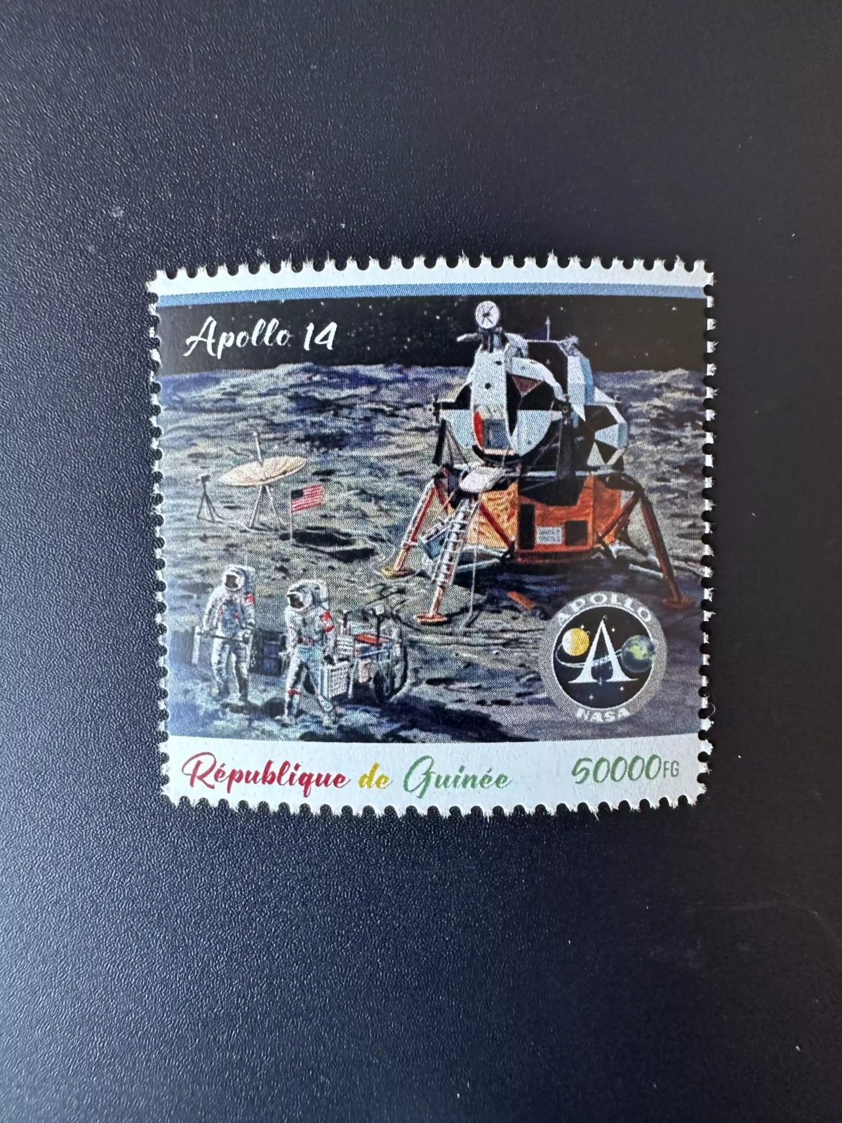 Guinée Guinea 2023 Mi. 18134 Personalized Apollo 14 Espace Space Raumfahrt stamp