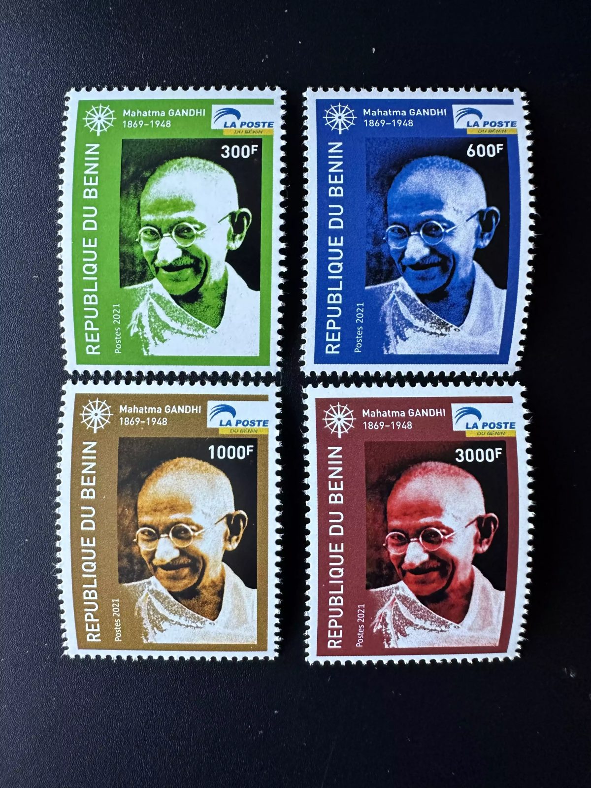 Benin 2021 Mi. 1689 - 1695 Mohandas Mahatma Gandhi India