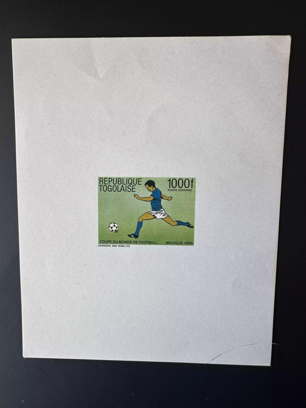 Togo 1986 Mi. 1961 Bl. 287 Epreuve De Luxe Proof Football FIFA World Cup Mexico